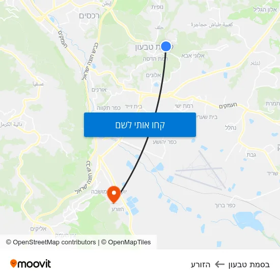 מפת בסמת טבעון להזורע