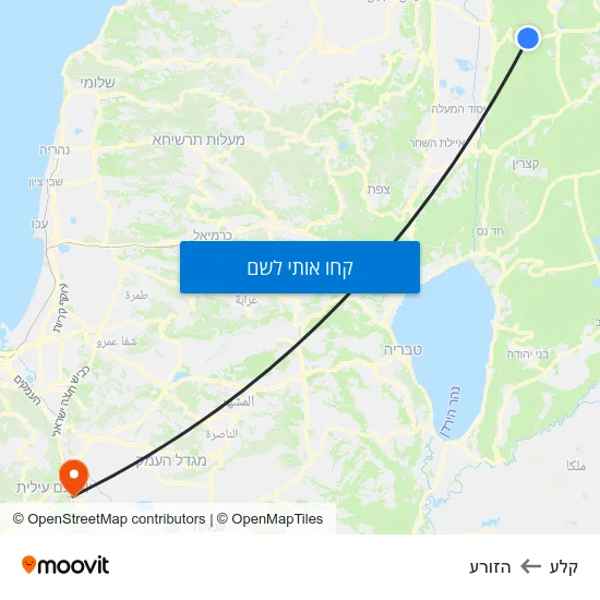 מפת קלע להזורע