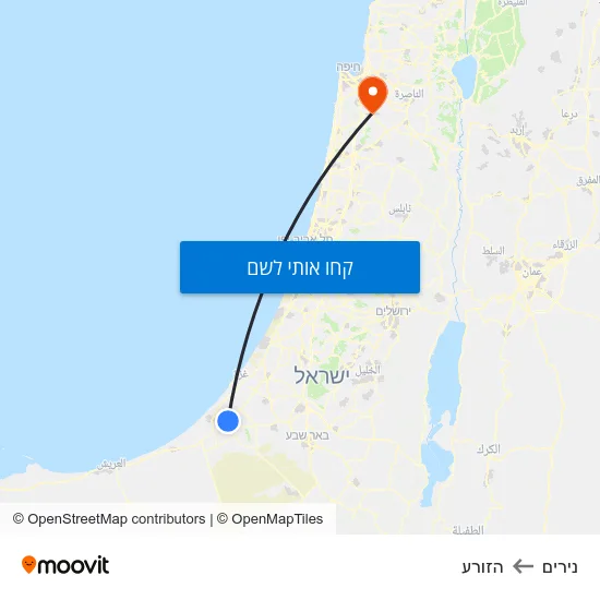 מפת נירים להזורע