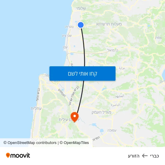 מפת כברי להזורע