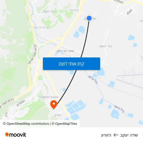 מפת שדה יעקב להזורע