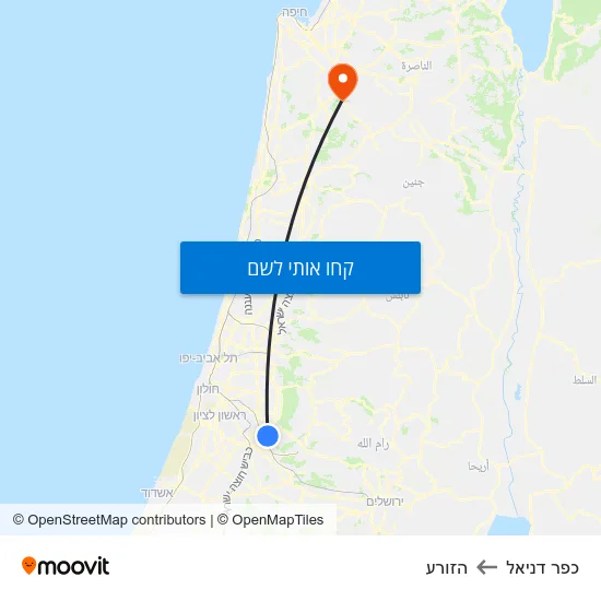 מפת כפר דניאל להזורע