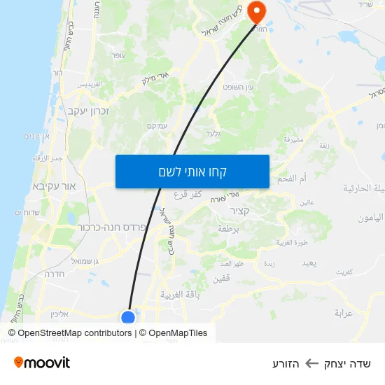 מפת שדה יצחק להזורע