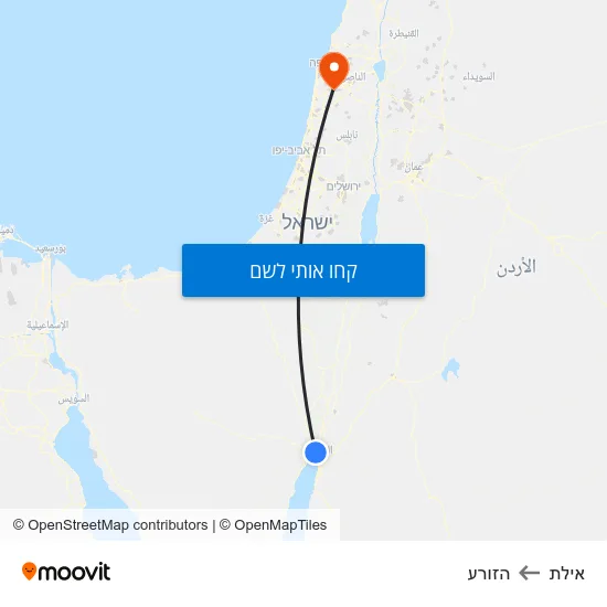 מפת אילת להזורע