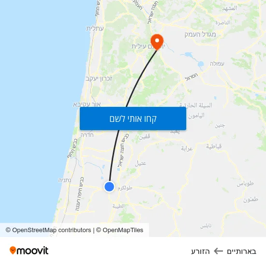 מפת בארותיים להזורע
