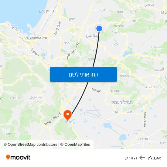 מפת אעבלין להזורע