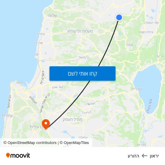 מפת יראון להזורע