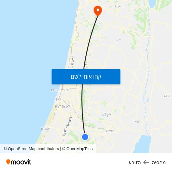 מפת מחסיה להזורע