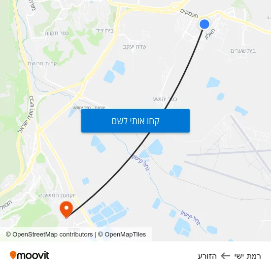 מפת רמת ישי להזורע