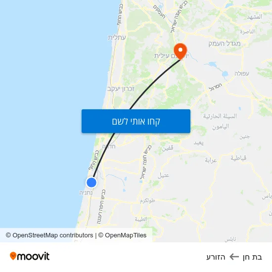 מפת בת חן להזורע