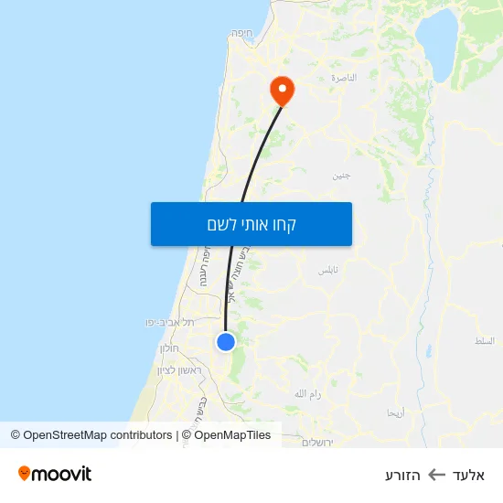 מפת אלעד להזורע