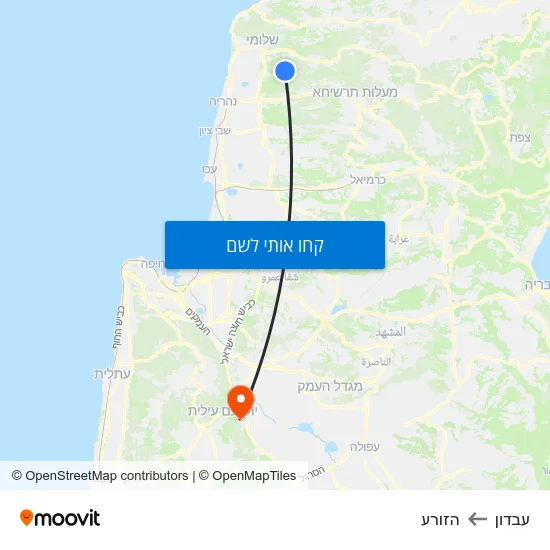 מפת עבדון להזורע