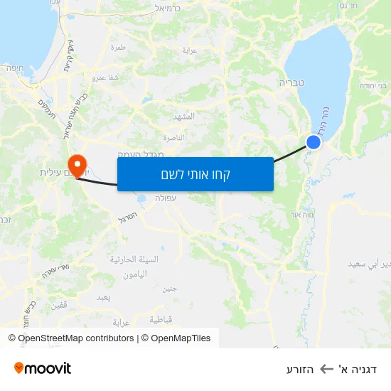 מפת דגניה א' להזורע