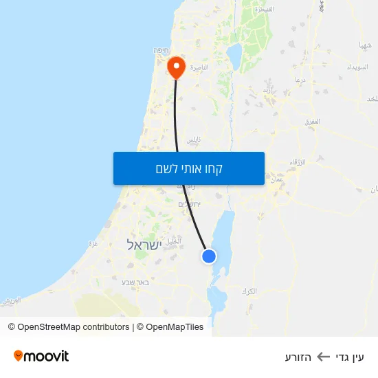 מפת עין גדי להזורע