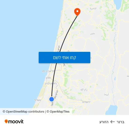 מפת ברנר להזורע