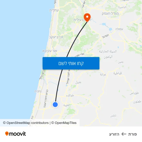מפת פורת להזורע