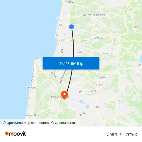 מפת אשרת להזורע