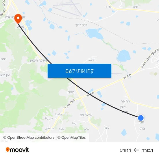 מפת דבורה להזורע