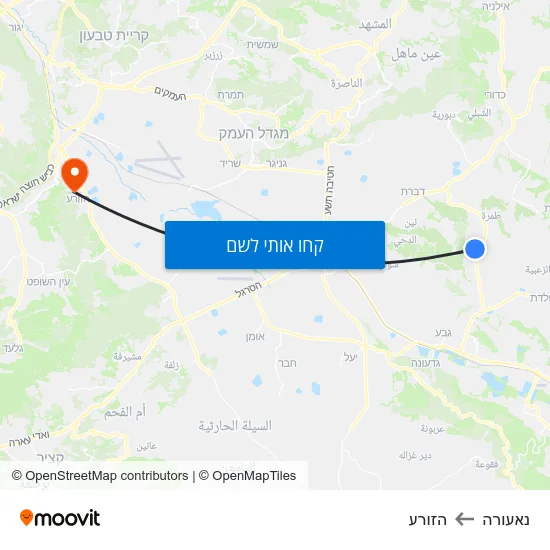 מפת נאעורה להזורע
