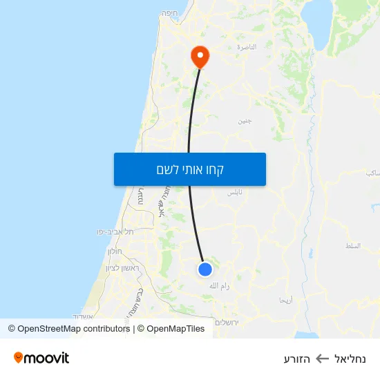 מפת נחליאל להזורע