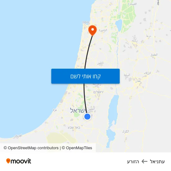 מפת עתניאל להזורע