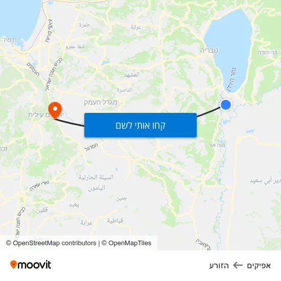 מפת אפיקים להזורע