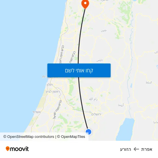 מפת אפרת להזורע