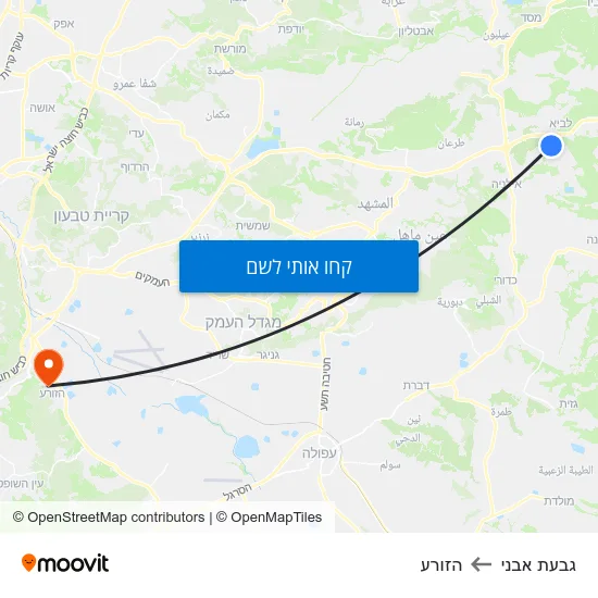 מפת גבעת אבני להזורע