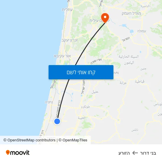 מפת בני דרור להזורע