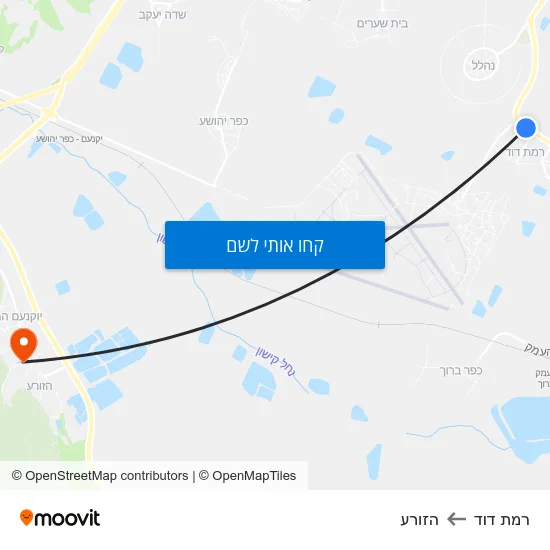מפת רמת דוד להזורע