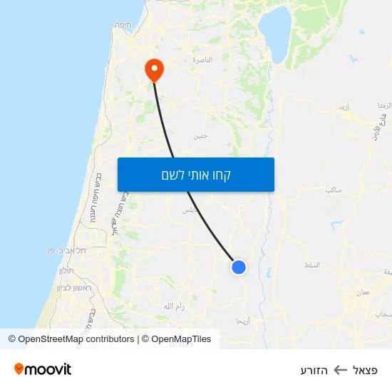 מפת פצאל להזורע