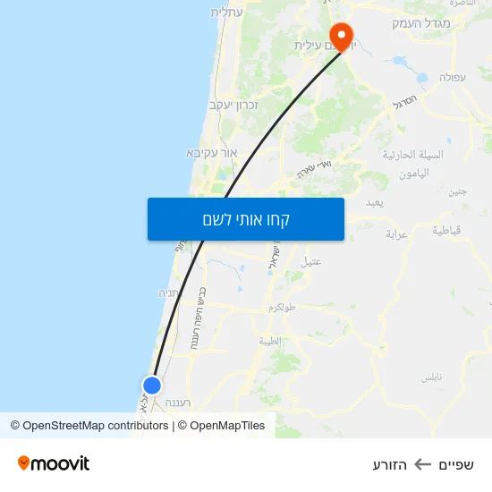 מפת שפיים להזורע