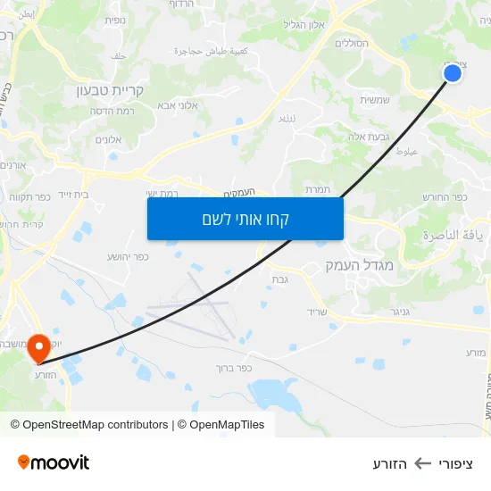 מפת ציפורי להזורע