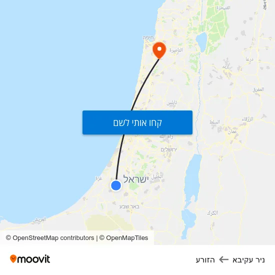 מפת ניר עקיבא להזורע