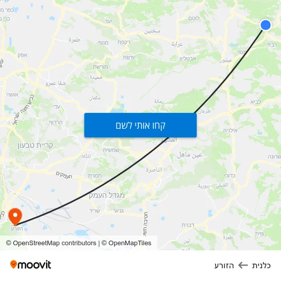 מפת כלנית להזורע