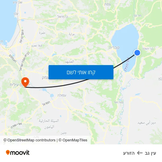 מפת עין גב להזורע