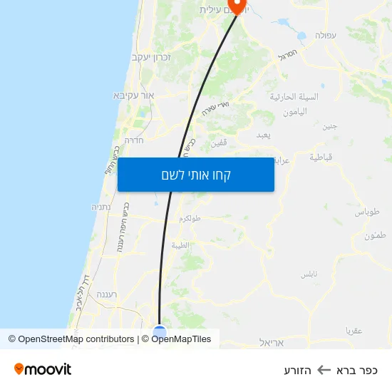 מפת כפר ברא להזורע
