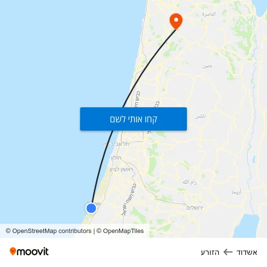 מפת אשדוד להזורע