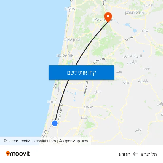 מפת תל יצחק להזורע