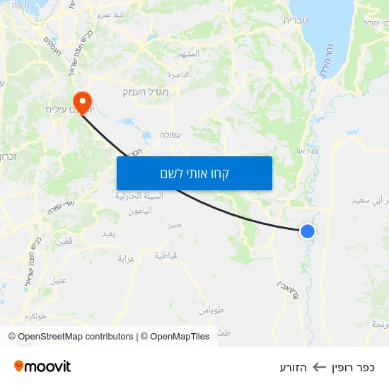 מפת כפר רופין להזורע