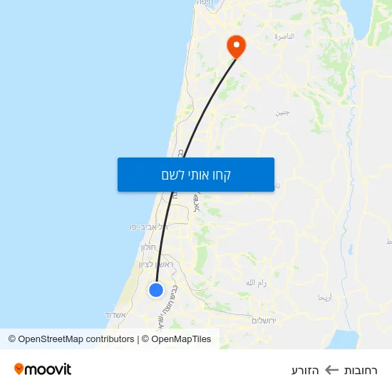 מפת רחובות להזורע