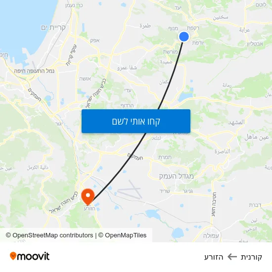 מפת קורנית להזורע