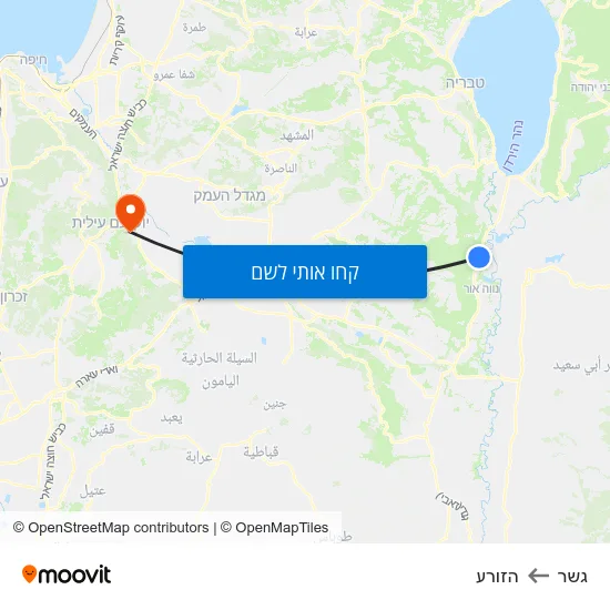 מפת גשר להזורע