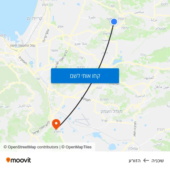מפת שכניה להזורע