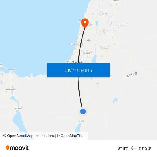 מפת יטבתה להזורע