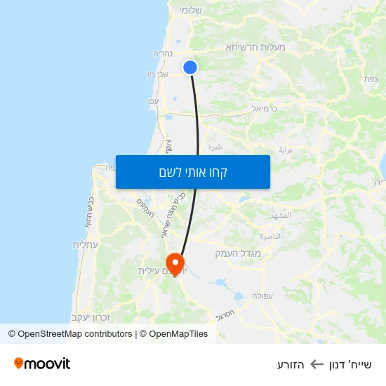 מפת שייח' דנון להזורע