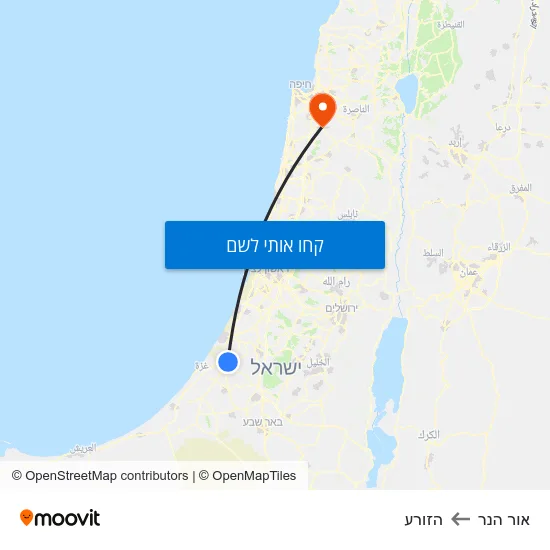 מפת אור הנר להזורע