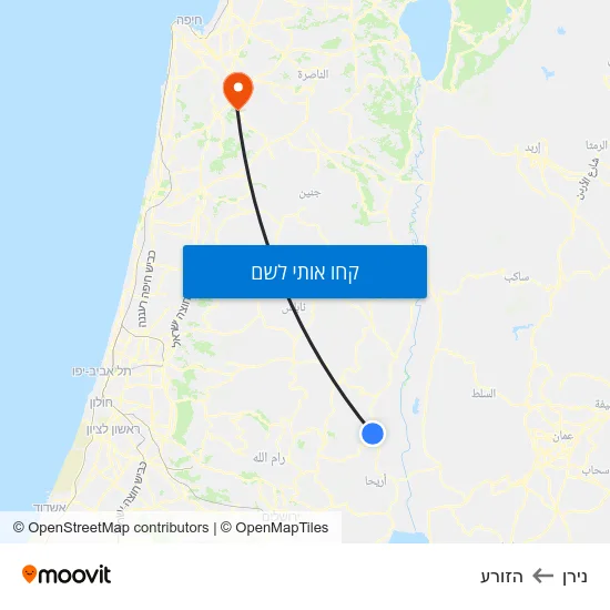 מפת נירן להזורע