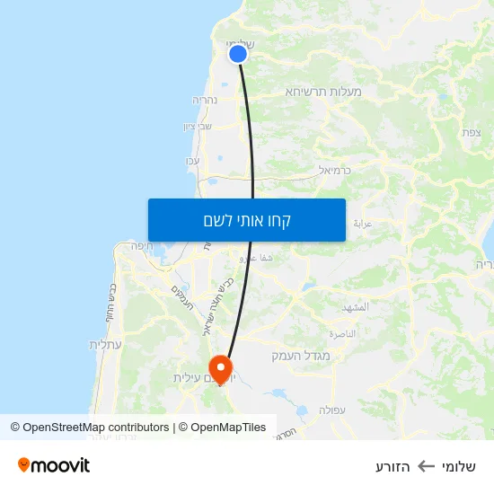 מפת שלומי להזורע