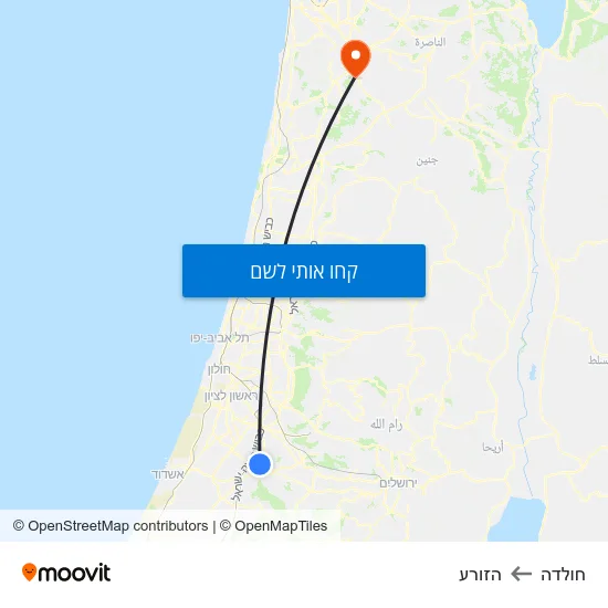מפת חולדה להזורע